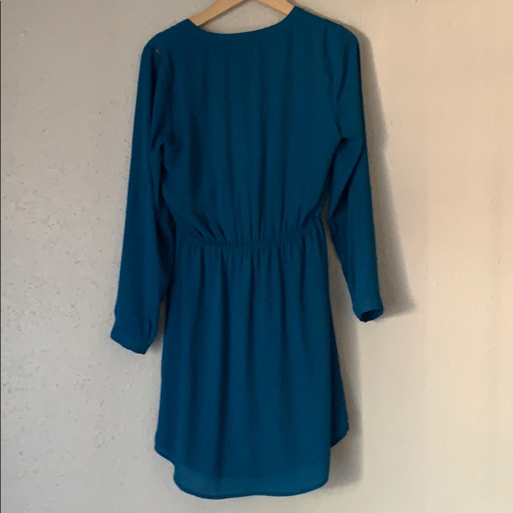 Daniel Rainn Blue 3/4 Sleeved Dress
